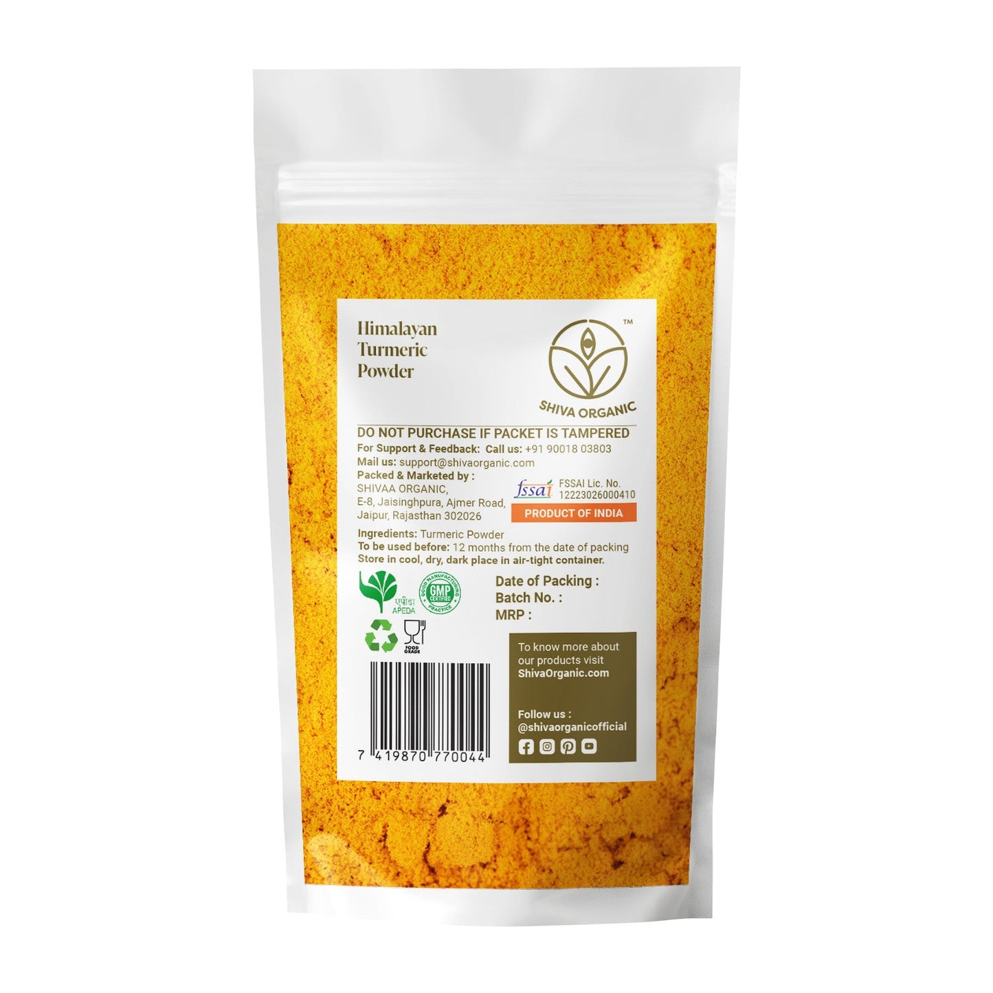 Buy lackadown Haldi | Turmeric Benefits 100g