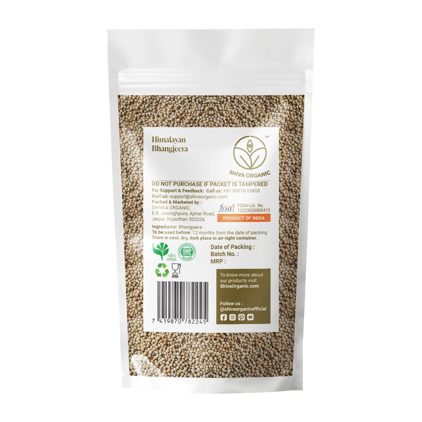 Himalayan Bhangjeera Benefits | 100g | Perilla Seeds