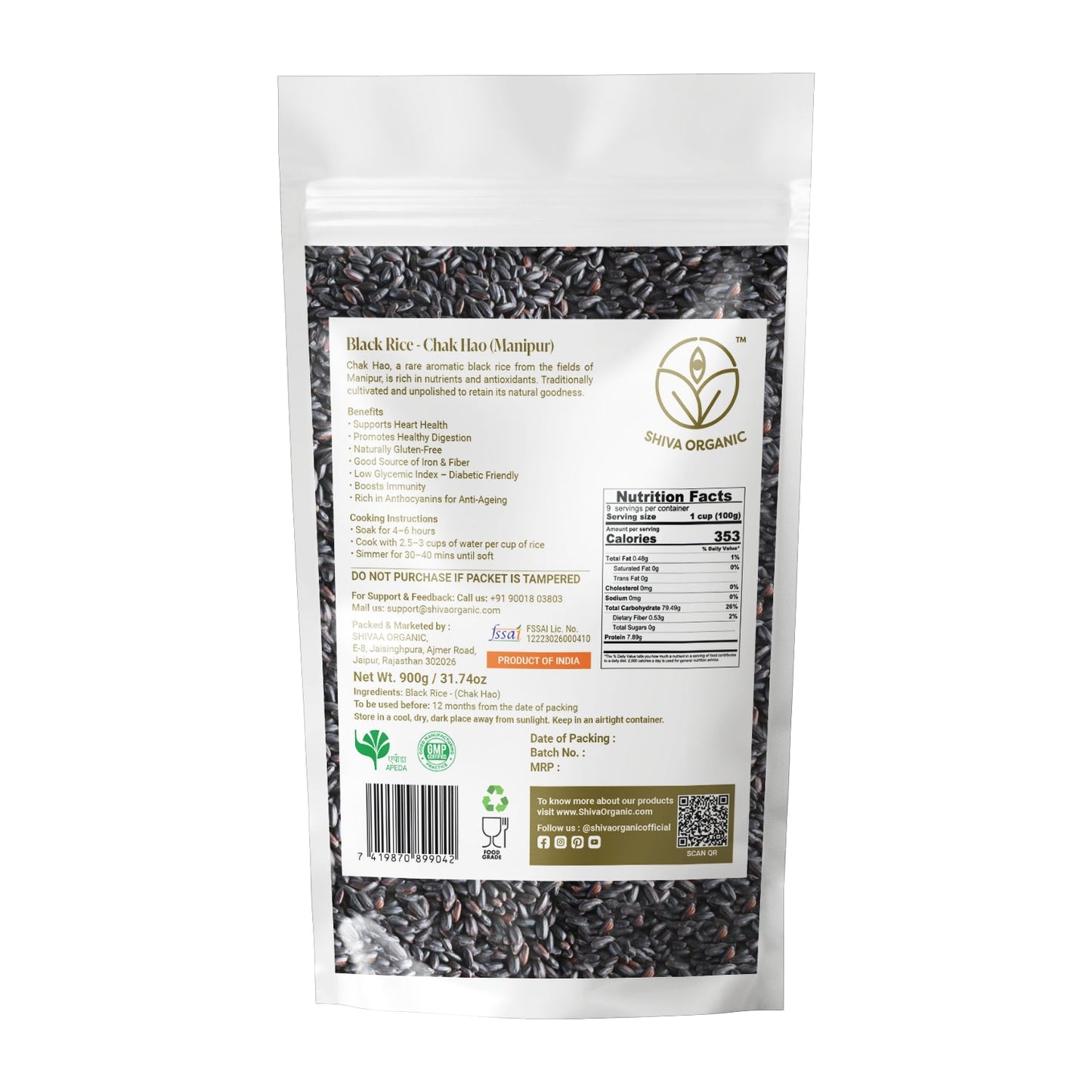 Black Rice Chak-Hao | Manipur