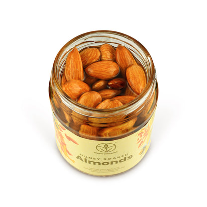Almond nuts  soaked in honey | 240gm