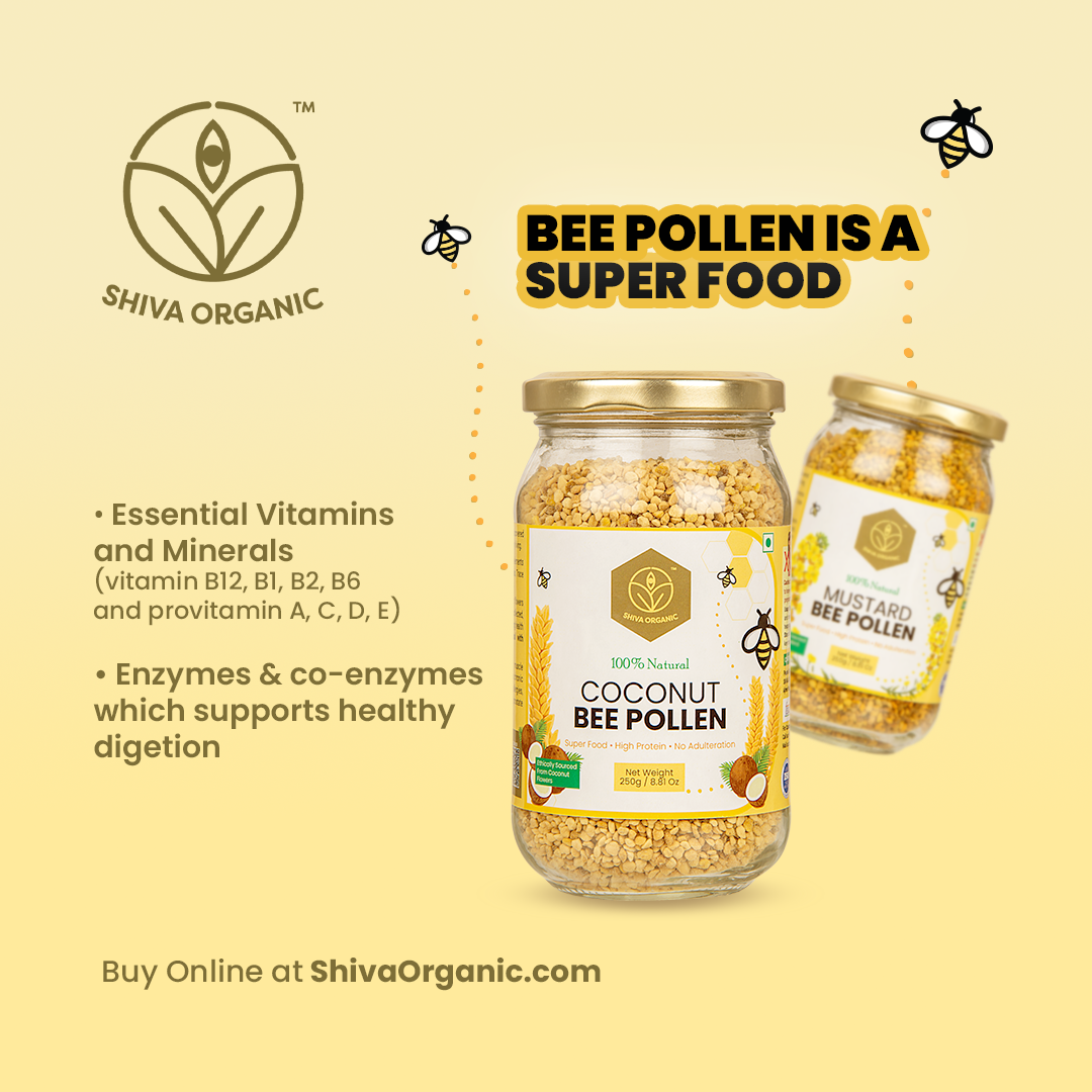 Bee Pollen 250 gm | Immunity Energy Booster | Rich in minerals | Shiva Organic