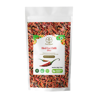 Bird Eye Chilli 50g | Shiva Organic