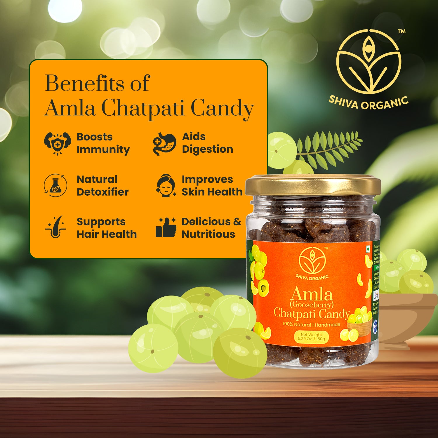 Gooseberry Candy | natural vitamin C | Shiva Organic