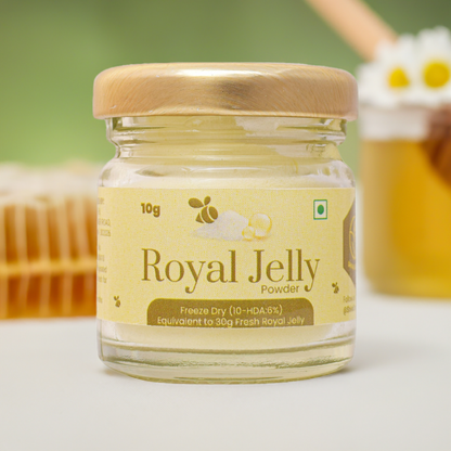 Royal Jelly Powder | 10HDA-6% | 10g | Shiva Organic
