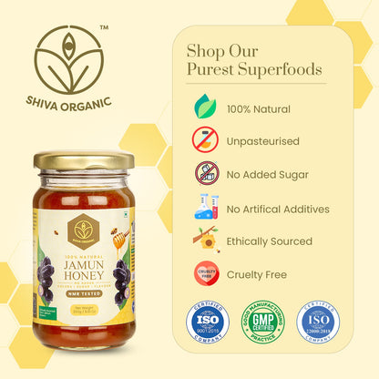 Jamun Honey 250g | Raw Honey | Shiva Organic