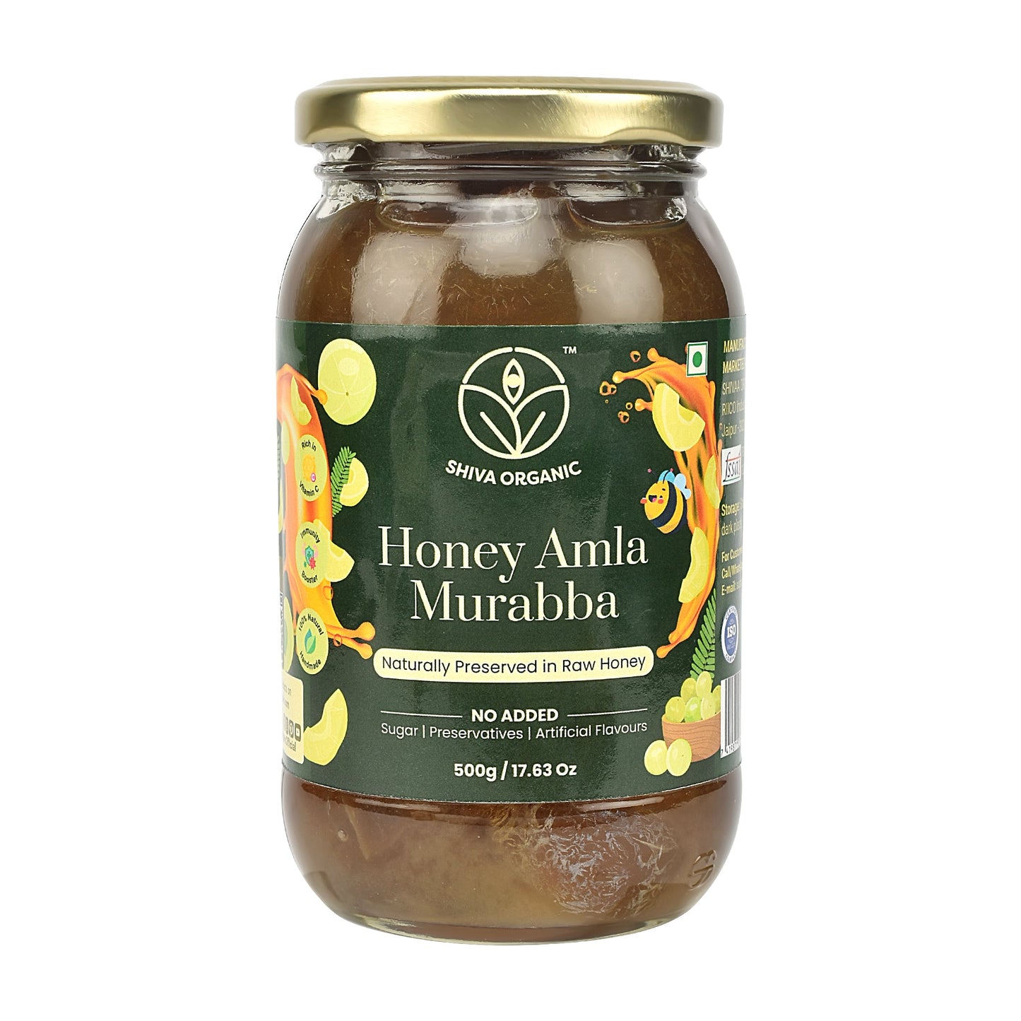 Honey Amla Murabba | High Vitamin  | Shiva Organic